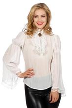 Piraten Blouse Wit Dames, Verzenden, Nieuw