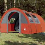 vidaXL Tunneltent 4-persoons waterdicht grijs en oranje, Caravans en Kamperen, Tenten, Verzenden, Nieuw, Tot en met 2