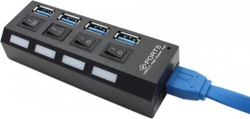 4x usb - 3.0 - Hub-poort - Splitter -, Computers en Software, Overige Computers en Software, Nieuw, Ophalen of Verzenden
