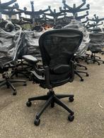 Voorraad Refurbished Herman Miller Aeron Stoelen -  Graphite, Verzenden, Zwart, Zo goed als nieuw, Bureaustoel