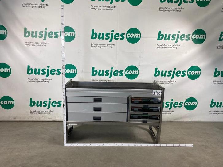 Aluca aluminium bedrijfswageninrichting gebruikt (nr 2420), Auto diversen, Overige Auto diversen, Ophalen of Verzenden