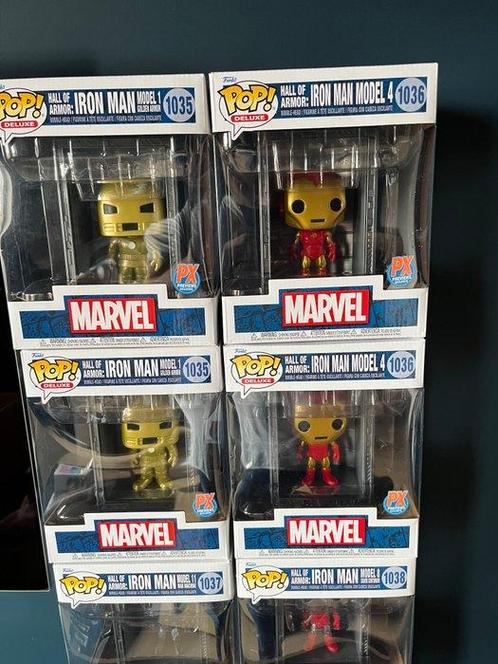 Funko - Funko Pop 2x Full Set | Hall of Armor: Iron Man, Antiek en Kunst, Antiek | Speelgoed