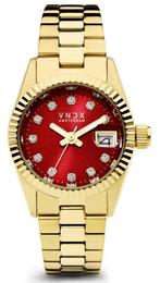 VNDX Dare Devil XS Gold Red MD43002-07 dameshorloge, Overige merken, Staal, Staal, Verzenden