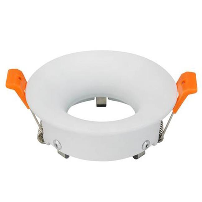 Spot Armatuur GU10 - Inbouw Rond - Mat Wit Aluminium - Ø85mm, Huis en Inrichting, Lampen | Spots, Plafondspot of Wandspot, Nieuw