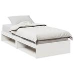 vidaXL Slaapbank zonder matras 100x200 cm massief grenenhout, 100 cm, Eenpersoons, Verzenden, Wit