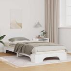 vidaXL Bedframe met opslag Wit 90 x 210 cm Hout, Verzenden, Nieuw, Wit, Hout