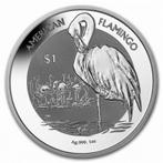 British Virgin Islands - Flamingo 1 oz 2021 (10.000 oplage), Postzegels en Munten, Zilver, Losse munt, Verzenden