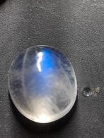 Oval cabuchon natural blue moonstone 3.8 ct seller certified, Nieuw