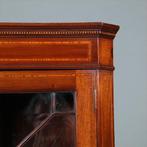 Smalle Regency hoekkast met afneembaar kroontje ca 1815 maho, Ophalen of Verzenden
