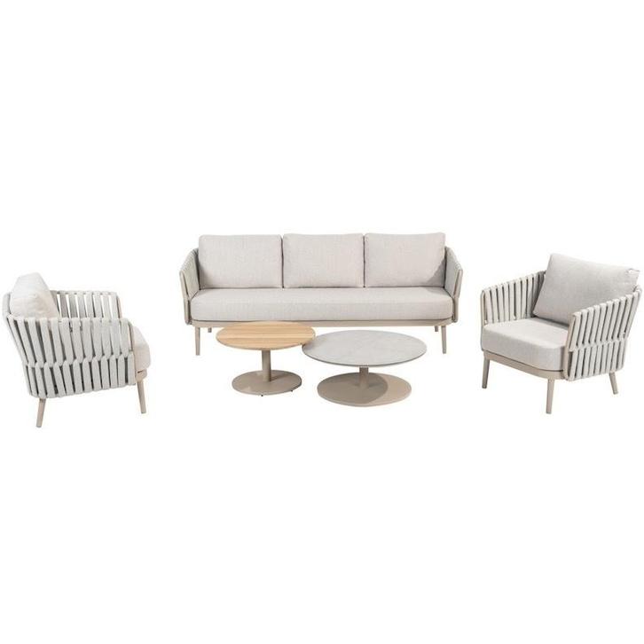 Eva stoel bank loungeset 5 delig latte rope Taste 4SO, Tuin en Terras, Tuinsets en Loungesets, Nieuw, Ophalen of Verzenden