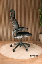 Zwarte Humanscale Freedom Stoelen Met Hoofdsteun, Huis en Inrichting, Verzenden, Zwart, Zo goed als nieuw, Bureaustoel