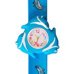 Fako® - Kinderhorloge - 3D - Spinner - Dolfijn - Blauw, Verzenden, Nieuw