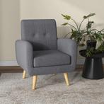 TRUUSK Fauteuil In Scandinavisch Ontwerp, Accentstoel, Knoop, Huis en Inrichting, Banken | Bankstellen, Verzenden, Nieuw