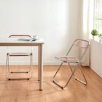 Klapstoel set van 4 Pornainen 74x46x47 cm roze transparant [, Verzenden, Nieuw