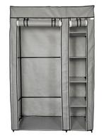 Opvouwbare Kledingkast | Campingkast | 108x44x166cm | Grijs, Huis en Inrichting, 100 tot 150 cm, Verzenden, Nieuw, 150 tot 200 cm