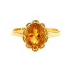 Ring - 18 karaat Geel goud - 2.75ct. tw. Topaas, Sieraden, Tassen en Uiterlijk, Ringen, Nieuw