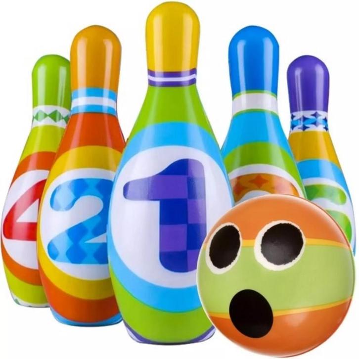 Kruzzel Kinder Bowling Set - Veilig en Kleurrijk Spelplez..., Kinderen en Baby's, Speelgoed | Overig, Nieuw, Ophalen of Verzenden