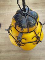 Gekooide hanglamp - Smeedijzer - Glas