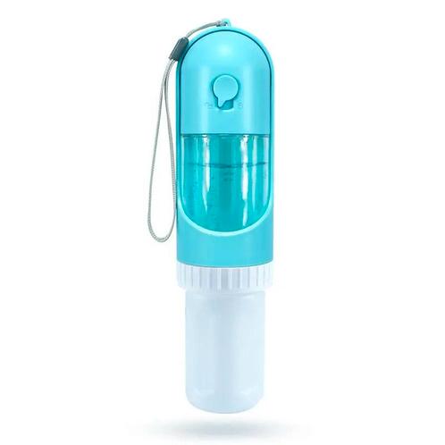 Waterfles voor huisdieren - Drinkfles hond of kat - Blauw, Dieren en Toebehoren, Hondenvoerbakken en Drinkbakken, Nieuw, Ophalen of Verzenden