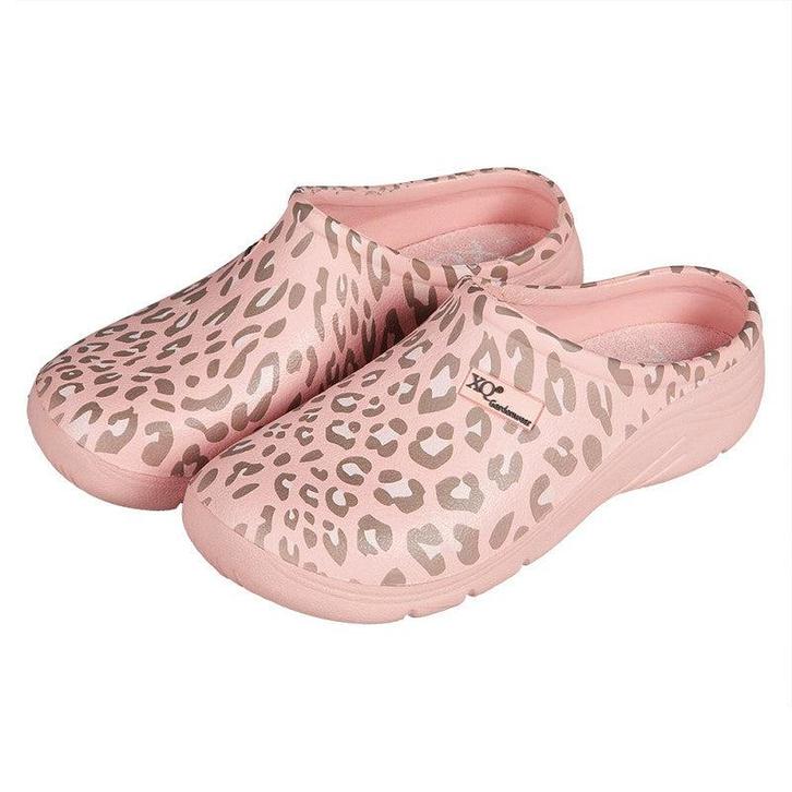 XQ Dames Tuinklompen Luipaardprint roze - Instap &, Kleding | Dames, Schoenen, Ophalen of Verzenden
