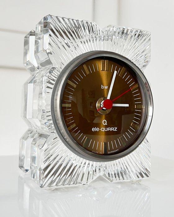 Tafelklok - Kundo Futuristime - Kristal - 1960-1970 - H 13,5, Antiek en Kunst, Kunst | Designobjecten