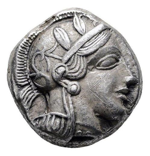 Attica, Athene Tetradrachm Athen 454-404 BC, Postzegels en Munten, Munten | Europa | Niet-Euromunten