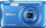 Nikon Coolpix S3700 Digitale Compact Camera - Blauw, Verzenden, Zo goed als nieuw