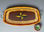 Dienblad - Art Deco (1910) - Mahonie, Cork, Antiek en Kunst