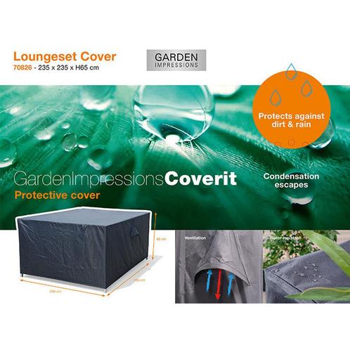 Garden Impressions Loungeset beschermhoes 235x235xH65 cm, Tuin en Terras, Tuinsets en Loungesets, Verzenden