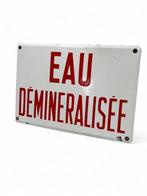 Emaille bord Eau Demineralisee - Emaille bord - Emaille, Antiek en Kunst, Antiek | Wandborden en Tegels