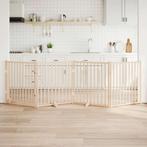 vidaXL Hondenhek met deur opvouwbaar 4 panelen 320 cm, Verzenden, Nieuw