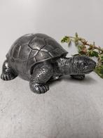 Beeld, beautiful turtle in silver  patina bronze color - 14, Antiek en Kunst