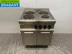 RVS Electrolux 4 Pits Elektrisch Fornuis 400V Horeca, Ophalen of Verzenden, Gebruikt