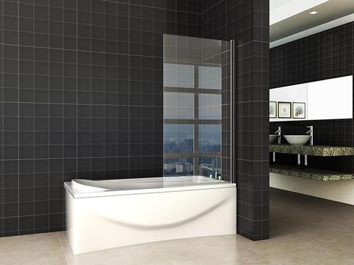 Wiesbaden Orbit draaibare badwand 80x140 mat zwart, Doe-het-zelf en Verbouw, Sanitair, Ophalen of Verzenden