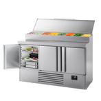 GGM Gastro | Mini voorbereiding koeltafel - 1460x700mm - met, Verzenden, Nieuw in verpakking
