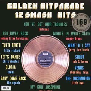 LP gebruikt - Various - Golden Hitparade 12 Smash Hits, Cd's en Dvd's, Vinyl | Rock, Zo goed als nieuw, Verzenden