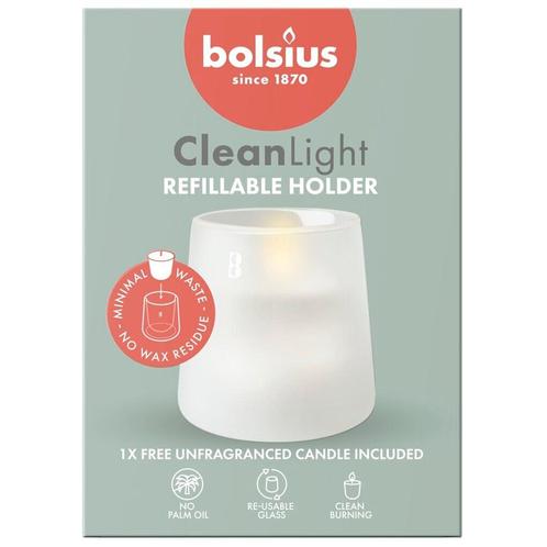 Bolsius Cleanlight No Fragrance Starterkit, Huis en Inrichting, Woonaccessoires | Kandelaars en Kaarsen, Nieuw, Verzenden