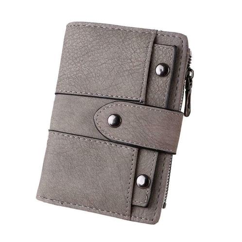 ZILOU 2-in-1 Portemonnee Afneembaar Reisetui - Grijs [TIP!], Sieraden, Tassen en Uiterlijk, Portemonnees, Grijs, Nieuw, Overige merken