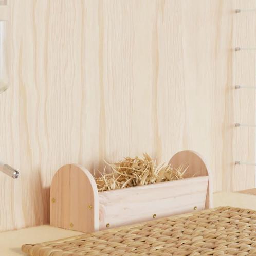 vidaXL Hooiruif voor konijnen 28x10x10 cm massief vurenhout, Dieren en Toebehoren, Overige Dieren-accessoires, Nieuw, Verzenden