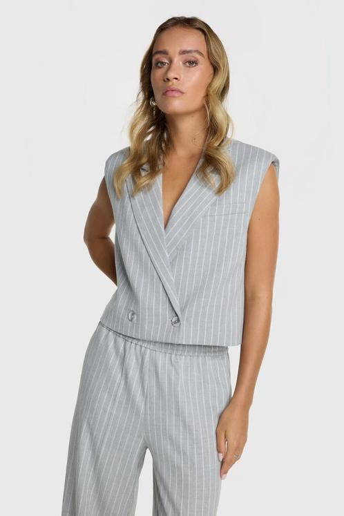 -5% Alix The Label  Alix The Label 2506403213 pinstripe wais, Kleding | Dames, Truien en Vesten, Grijs, Nieuw, Verzenden