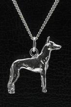 Zilveren Podenco canario ketting hanger - groot, Verzenden, Nieuw