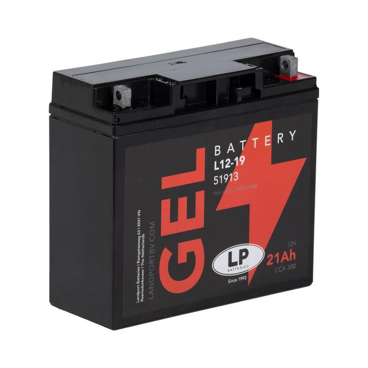 Landport (LP) L12-19 motor GEL accu 12 volt 21,0 ah (51913 -, Motoren, Onderdelen | Overige, Nieuw, Ophalen of Verzenden