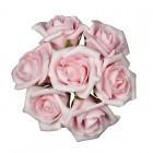 foam roos Emilia 6 cm. Softrose / BUNDEL7 foam roos Eleg, Huis en Inrichting, Woonaccessoires | Kunstplanten en Kunstbloemen, Nieuw