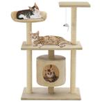 vidaXL Kattenkrabpaal met sisal krabpalen 95 cm beige, Dieren en Toebehoren, Katten-accessoires, Verzenden, Nieuw