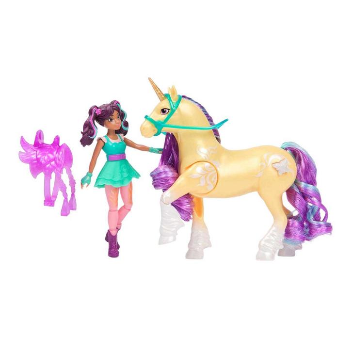Unicorn Academy - Pop Ava en Eenhoorn Leaf met Licht, Kinderen en Baby's, Speelgoed | Actiefiguren, Ophalen of Verzenden