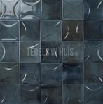 Wandtegel hanoi donker blauw decor 10x10 wandtegel, Doe-het-zelf en Verbouw, Tegels, Ophalen, Nieuw, 10 m² of meer, Wandtegels