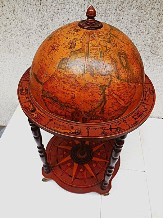 Bar - Eucalyptushout - Globe home bar drankje, Antiek en Kunst, Curiosa en Brocante