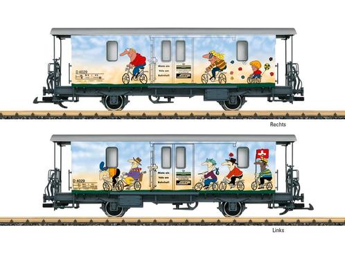 LGB 34555 RhB Fahrradwagen, Metallrader (grootspoor), Hobby en Vrije tijd, Modeltreinen | Overige schalen, Overige typen, Nieuw