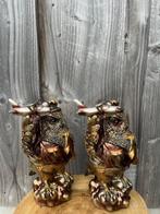 Beeldje - Piloten uil (2) - Hars, Metaal, Antiek en Kunst