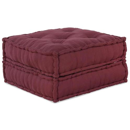 vidaXL Poef modulair kastanjebruin 70x70x36 stof, Huis en Inrichting, Woonaccessoires | Kussens, Rood, Nieuw, Verzenden